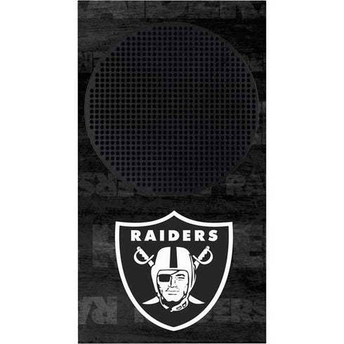 NFL Las Vegas Raiders Black & White Xbox Series S Console Skin
